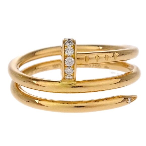Cartier Juste Un Clou Ring BLG035 Au750 Diamond Gold #50 #49 - Picture 1 of 4
